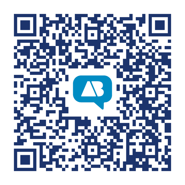 QR code to donate via ActBlue